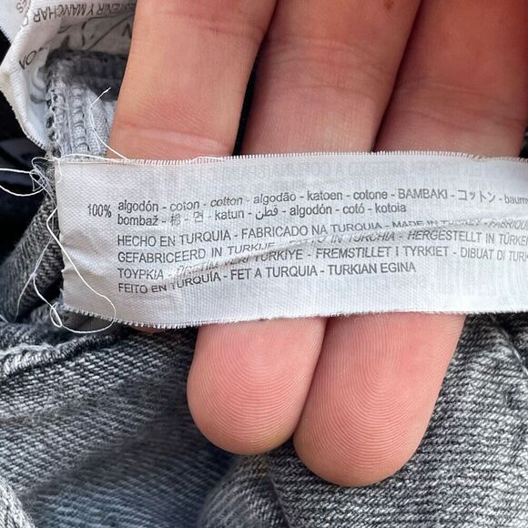 ZARA Jumpsuit Youth 11-12 Grey Denim Long Sleeve Retro‎ Button Up - Picture 6 of 12